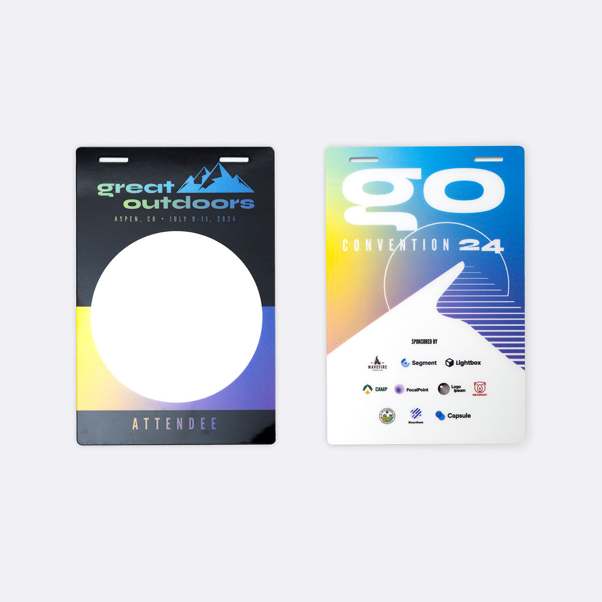 4" x 6" Plastic - Event Badge